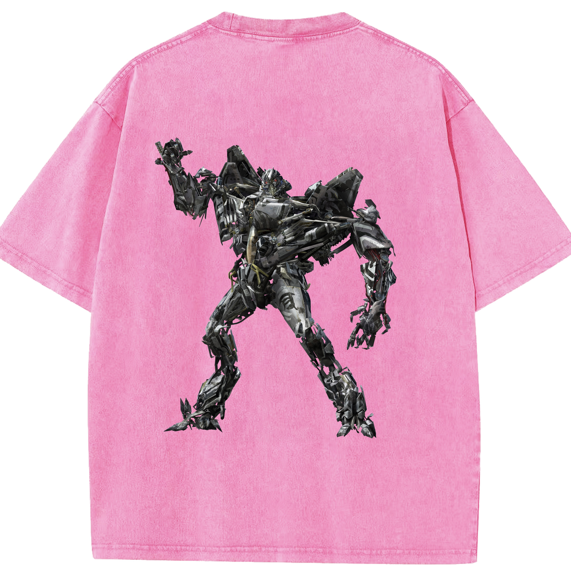 （画像用） Transformers トランスフォーマー 綿100% ヴィンテージ風 半袖Tシャツ（背面プリント）